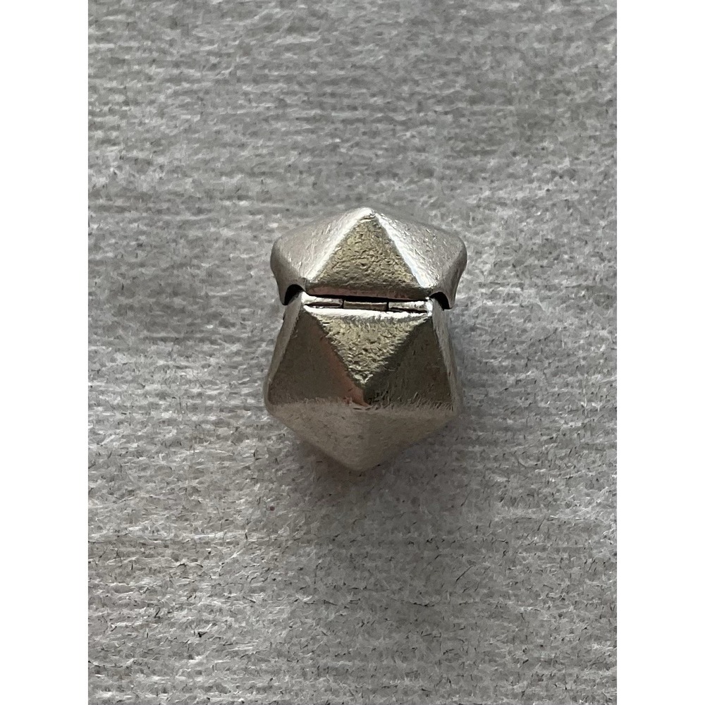 sterling silver Pandora "Rockstar" clip charm ALE 925 Geometric Faceted